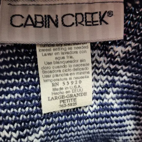 Cabin creek Vintage  blue Snowman vest size lp