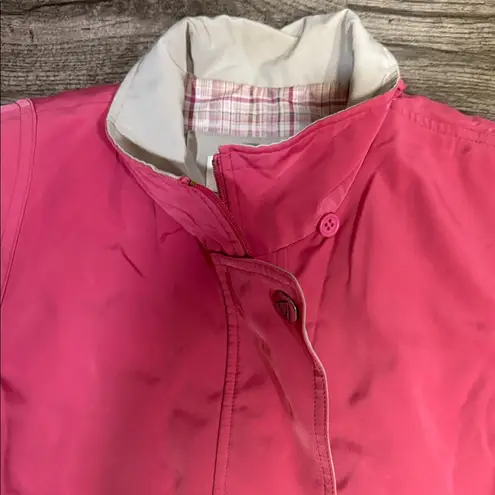 Liz Claiborne  Pink and Cream Trench Coat