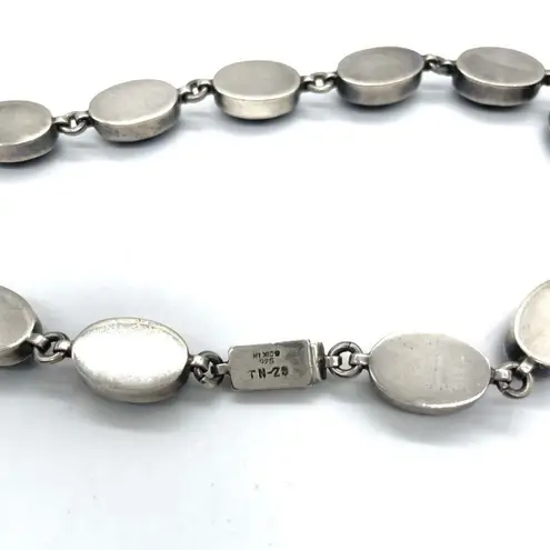 Onyx 9 t Sterling Silver Necklace Black