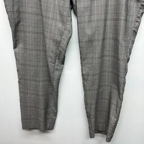 Hilary Radley Womens Pants XL Pull On High Rise Plaid Business Office Career