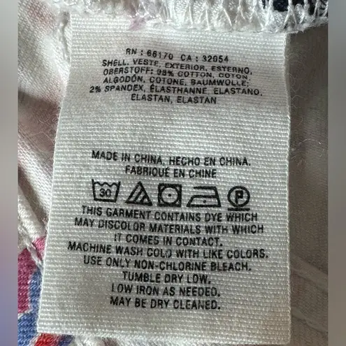 Pilcro and the Letterpress Anthropologie Mid Rise Floral Skinny Jeans Size 28