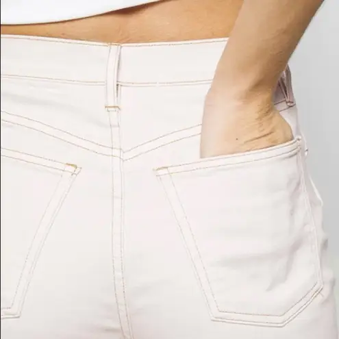 3x1  • Claudia jeans slim cropped high waist straight leg Pale Stone beige ecru