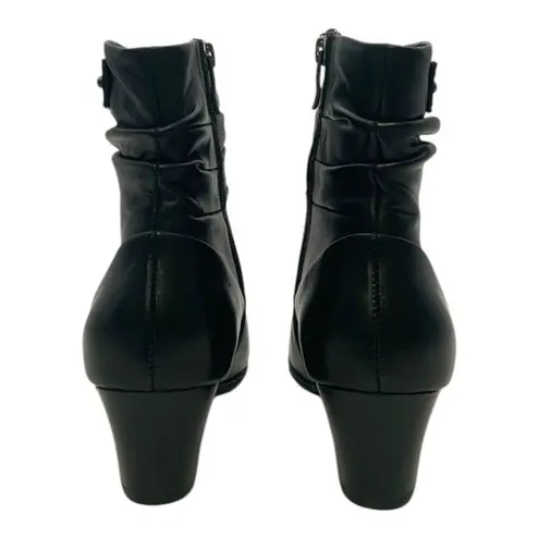 Earth Calgary Winnipeg Ankle Boot Black Leather US Women's 8