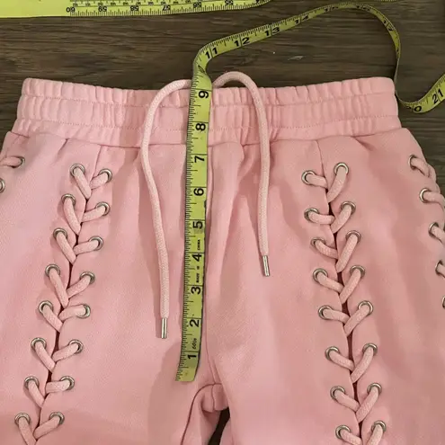 Hidden Cult Lace Up Wynn Sweat Pants Bubblegum Pink Size X Small