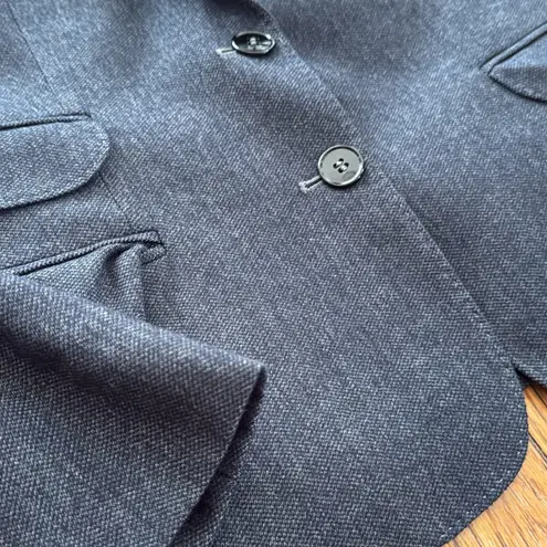 Dolce & Gabbana Dark Blue wool blend Blazer Leopard Lining cheetah animal 44