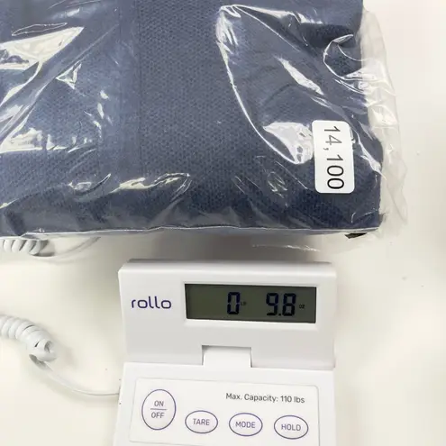 J Jill Sweater Womens Large Thermal Coastal Minimalist Cozy Soft Classic Preppy Blue