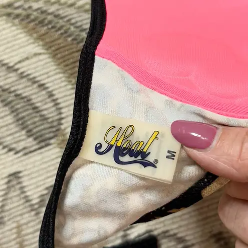 Leopard Print Bikini Swimsuit Push