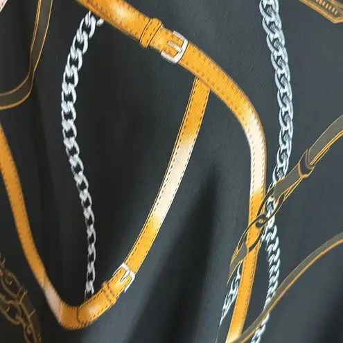 Slim Factor by Investments chain Print puncho Blue Size M