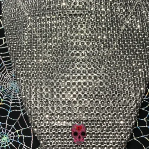 Pink Halloween Day of the Dead Sugar Skull Necklace Kawaii Lolita Pastel Goth