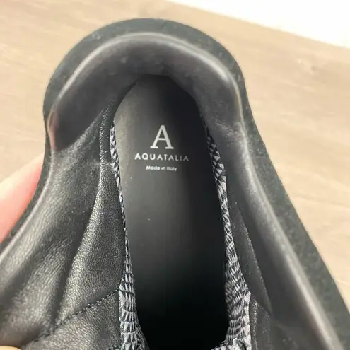 Aquatalia Black Camo Darya Lace Up Lug Sole Boots Sz.8.5 NWOB