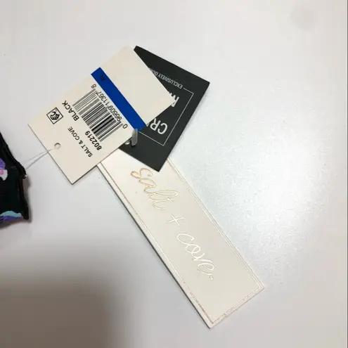 Salt+Cove LEOPARD Animal Ruffle Bikini Swim Bottom Black Size XL