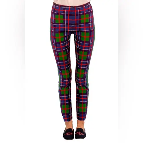 Gretchen Scott GripeLess Pull On Pant Balmoral Plaid Size Shrimp XXS Green