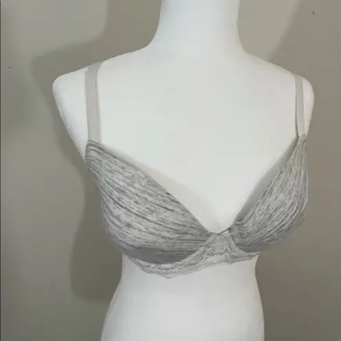 gilligan and o'malley   sz 36 C bra heather gray EUC