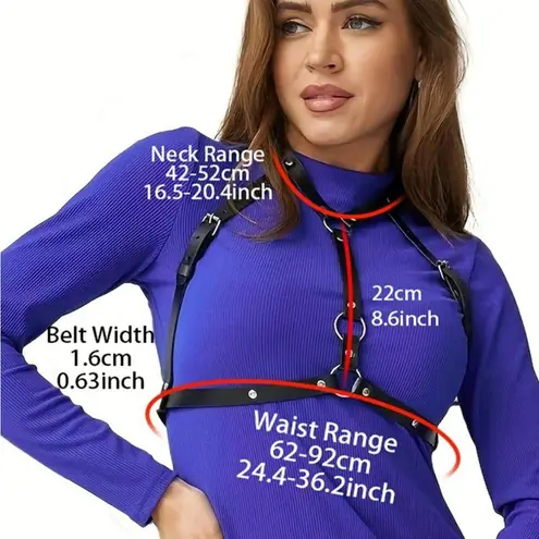 Goth Gothic Punk Grunge Alternative Bondage Harness Black Size undefined