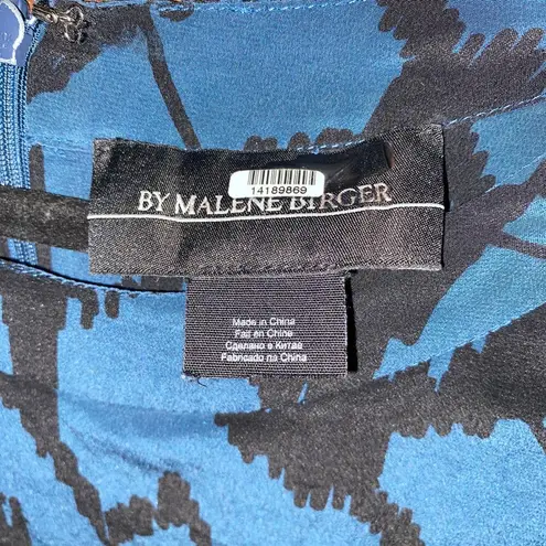 by Malene Birger Bellatrix Harluna Silk Short Sleeve Dress Women's Size 42 US 12 Blue