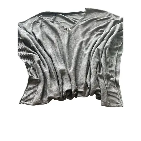 Modern Women Winter Knitted Poncho Gray