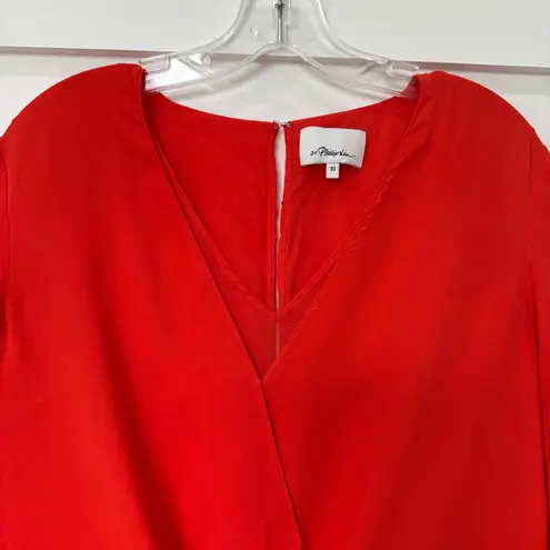 3.1 Phillip Lim Orange Silk Tie Know Dress