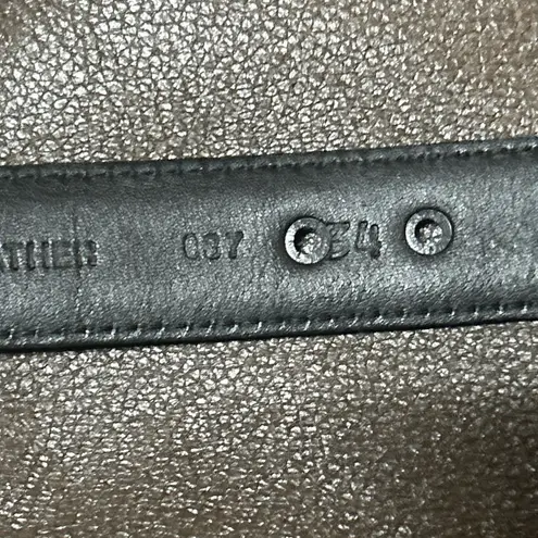 Men's Unbranded Black Leather Belt Size 34