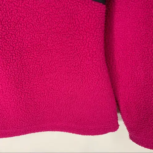Merrell Pink Black Fleece Jacket Sz Medium Full Zip
