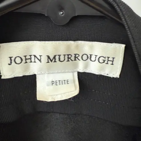 VTG John Murrough sz S Black Leather Trim Beaded Punk Festival Cropped Jacket