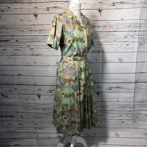 Vintage AGILE tropical Blouse & skirt set both size 12