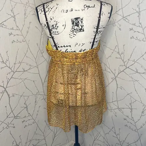 Victoria's Secret  Very Sexy Cheetah Print Sheer‎ Babydoll, Size Large - Image 3