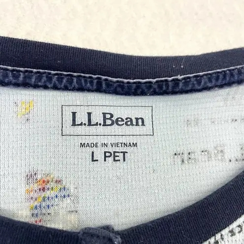 LL Bean Long John PJ Pajama Waffle 1