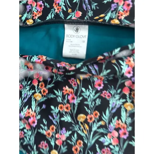 Body Glove Floral Black Bikini Swim Bottoms Size 3X NEW NW T
