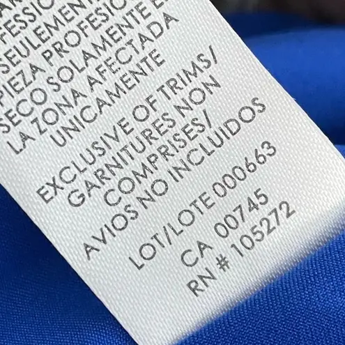 Kay Unger Melinda Hi Low Gown Sapphire Women’s Sz 2