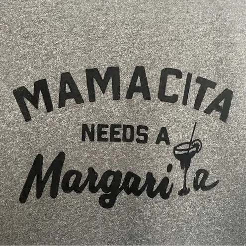 Green Tea Sz L Mamacita Needs A Margarita Gray Crewneck Sweatshirt Size L