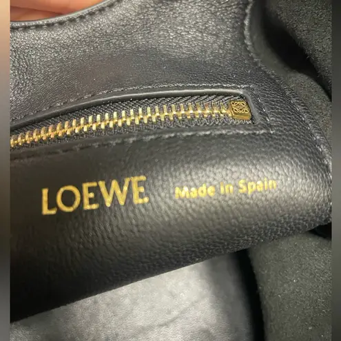 Loewe Small Squeeze bag in mellow nappa black lambskin