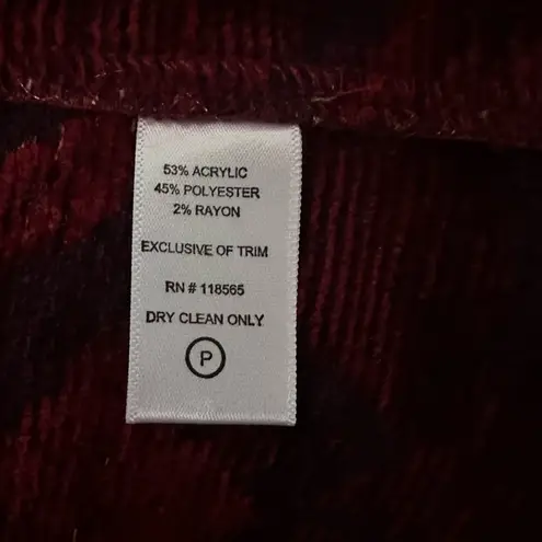 Tapestry Dinner Jacket, Gold and Reds, One Button, Holiday Ready! Size M