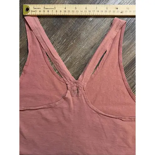 Antire Jeval Boho Gypsy Rustic Beach Lounge Distressed Vintage Crop Jaded Tank M Red Size M