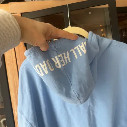 Barstool Unwell CALL HER DADDY Hoodie  merch original cropped light periwinkle