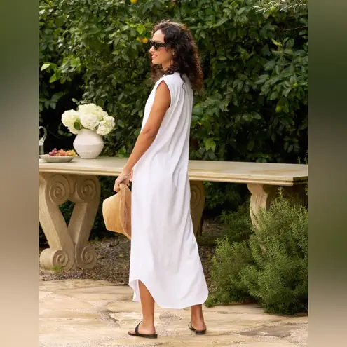 Frank & Eileen Cory Muscle Tee Maxi Dress in White XS