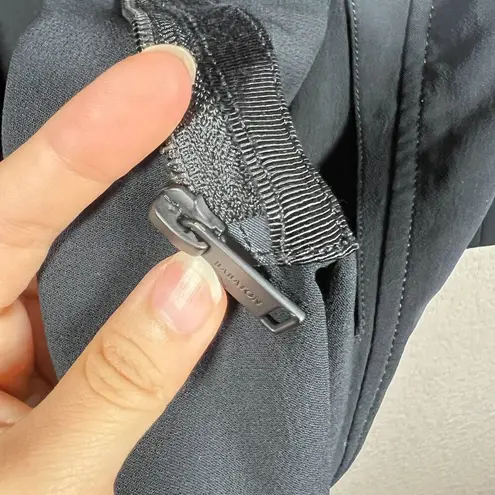 Babaton Aritzia Trench Coat Womens XXS Black Jacket Duster Longline Polyester