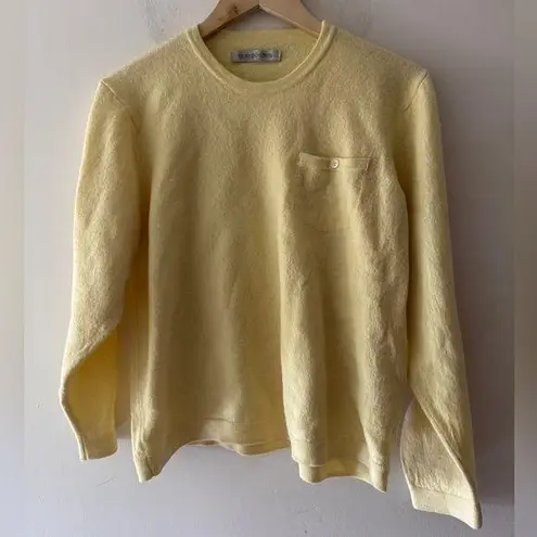 Outerknown Yellow 100% Extra Fine Merino Wool Sweater Size L