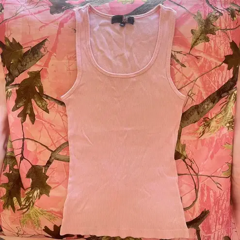 Full Tilt y2k light baby rose pink fitted cotton ribbed cami 