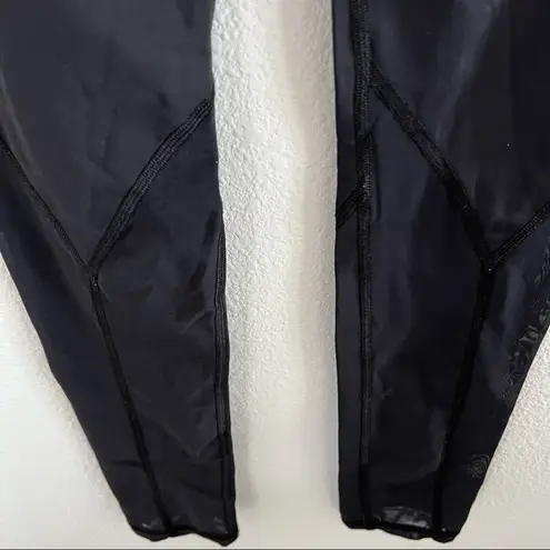 Michi Back Active Leggings Workout Mesh Paneling Nylon Spandex Small