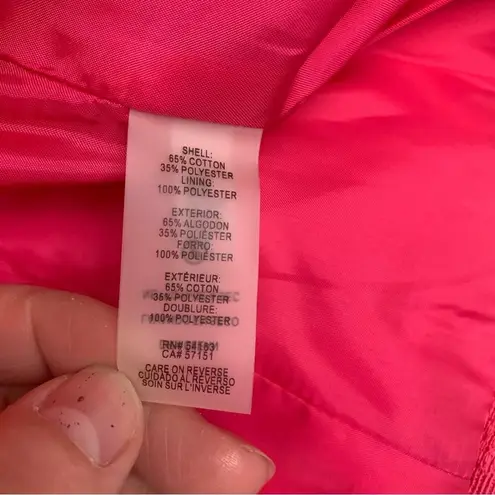 Karl Lagerfeld women's size 16 Jacquard jacket pink blazer business 1x cropped