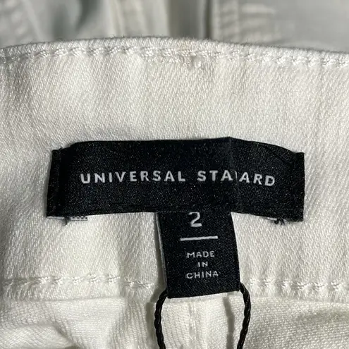 Universal Standard Seine Jeans High Rise 28” Inseam White Sz 2 NWT