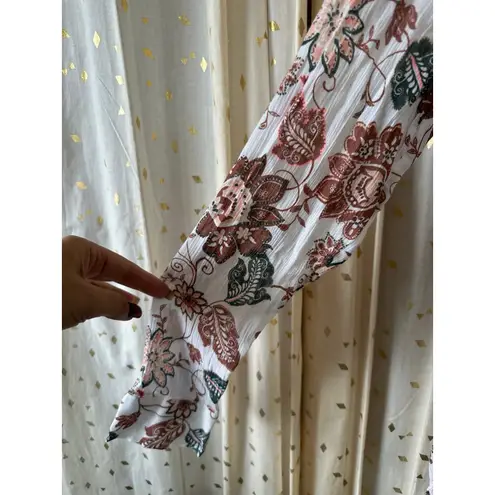 Carve Designs NWOT Dylan Gauze Cloud Taj Paisley Semi Sheer Tunic Shirt M