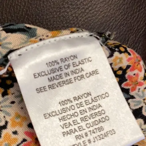 Patrons of Peace blue and Green wide leg pant’s smocked waist