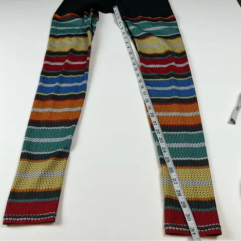 Yoga Democracy Womens‎ Size Small Multicolored Athletic Yoga Leggings Workout Black