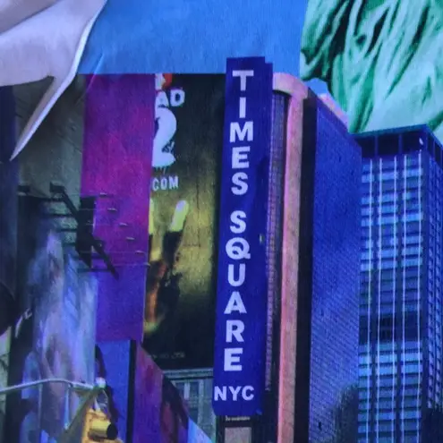 Badger Sports New York City Tee Top Times Square Taxis Broadway