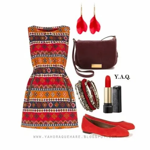 Chic Sleeveless Geo Ikat Print Dress