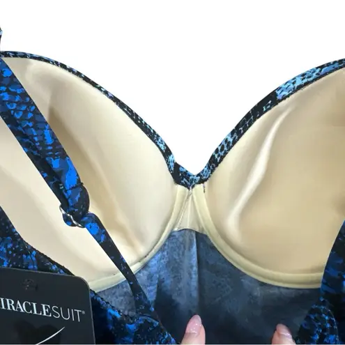 MiracleSuit NWT Miracle Suit ‘Peregrina’ ‘Boa Blues’ Blue Printed One-Piece Swimsuit