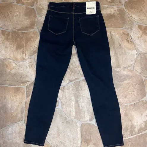 L'Agence  Margot High Rise Skinny Dark Blue Indigo Wash Jeans NEW Womens size 26