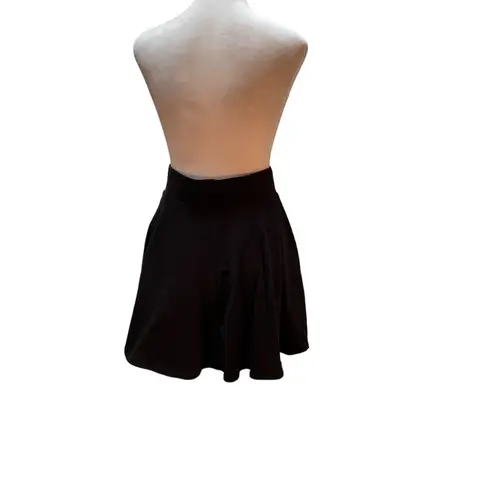 5ifth Degree Black Graphic Historic Hollywood Print Mini Circle Skirt Size Large