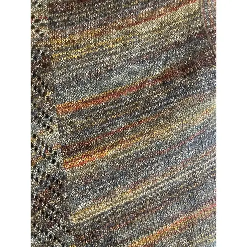 Boho Brown Open Front Fringe Cardigan Vest Women's S Fairy Western Hippie